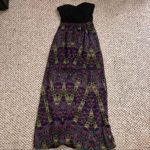 Material Girl Patterned Maxi Dress
